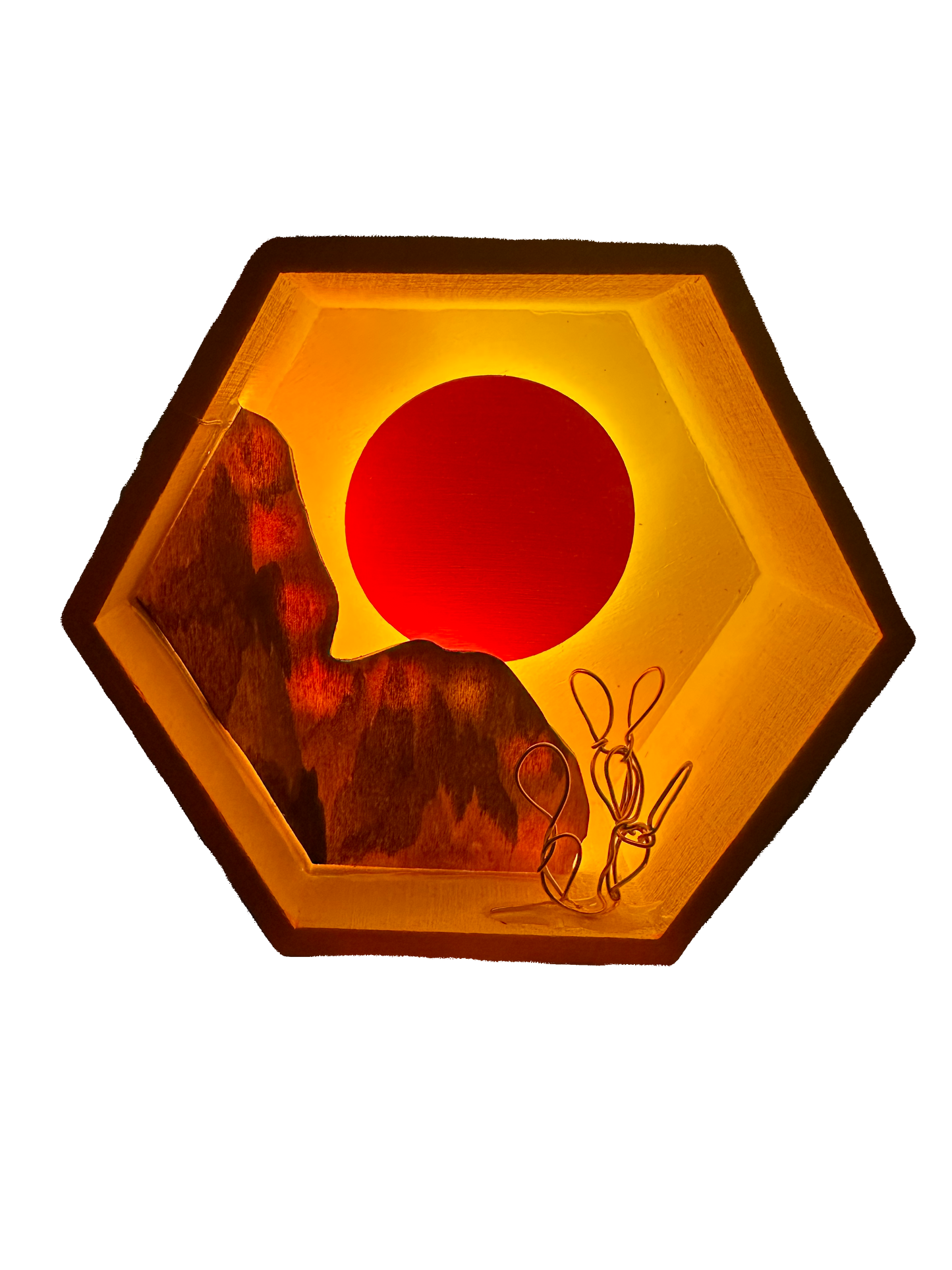 “Ombre Light” Illuminated Shadowbox