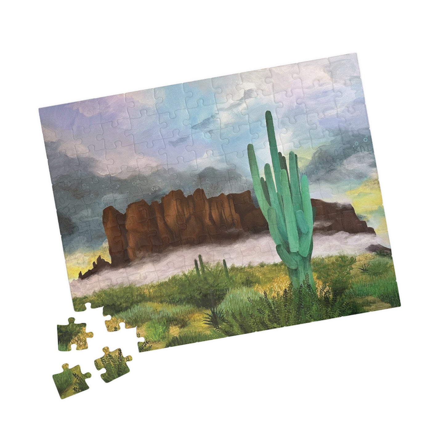 “Sunrise Storm Over the Superstitions” Puzzle (110, 252, 520, 1014-piece)