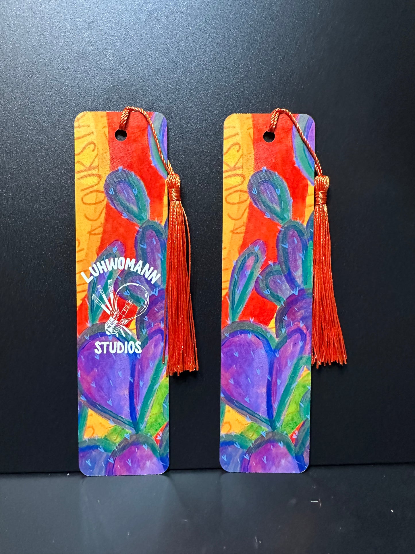 "Atardecer en Arizona" Marcapáginas de letra grande