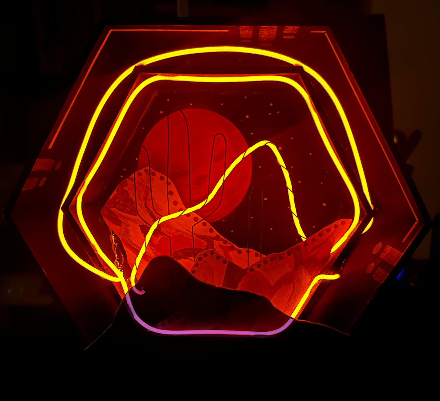 “Final Frontier” Illuminated Shadowbox