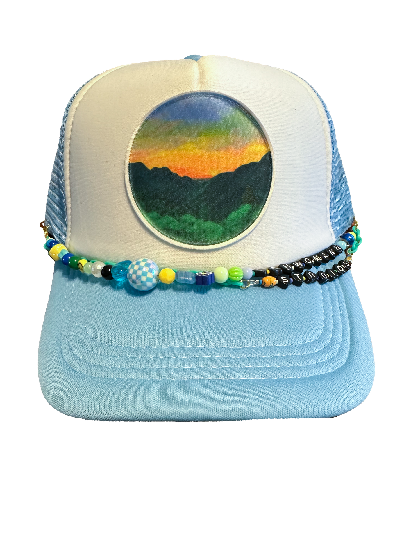 Light Blue Trucker