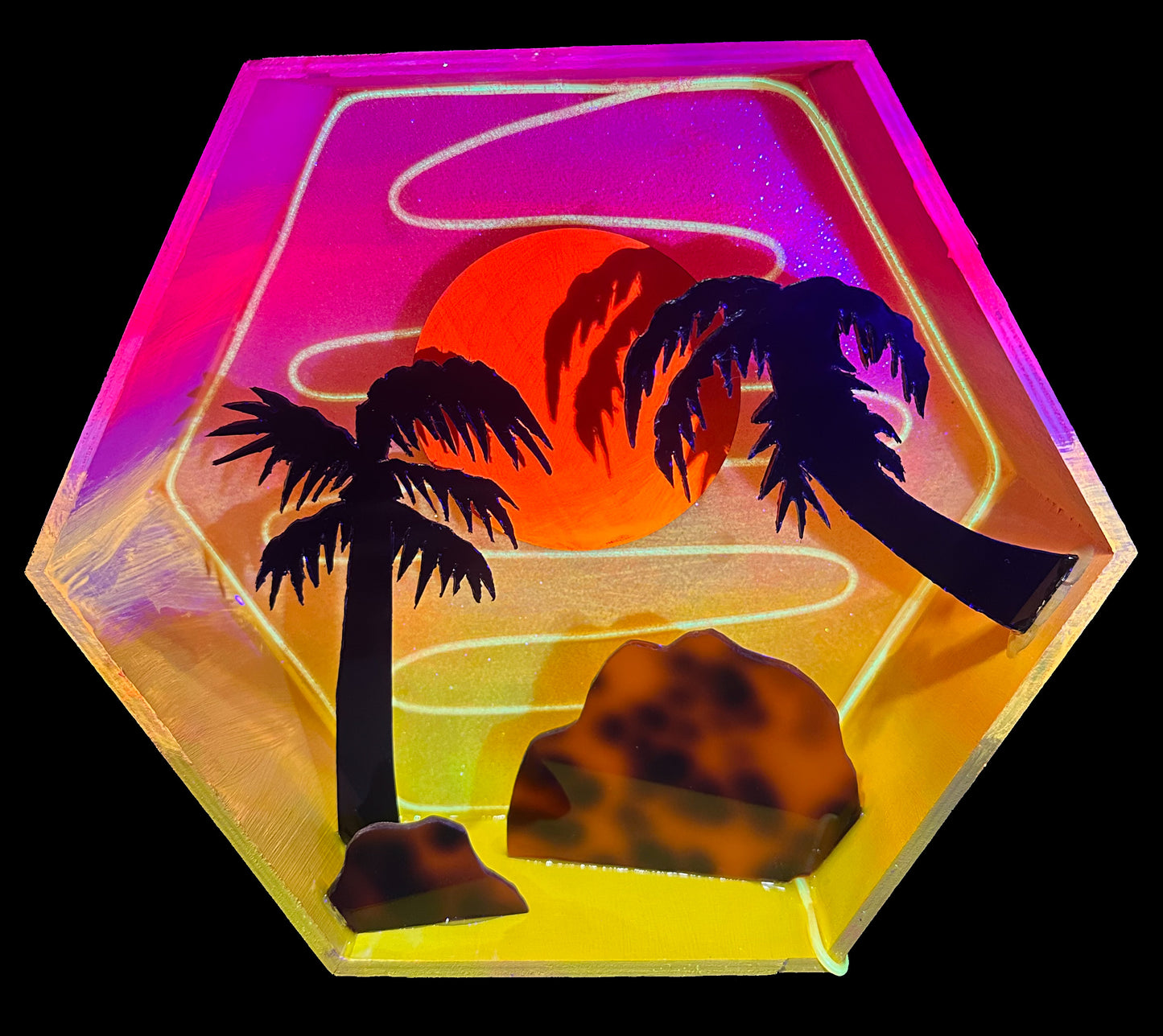 “Paradise” Illuminated Shadowbox