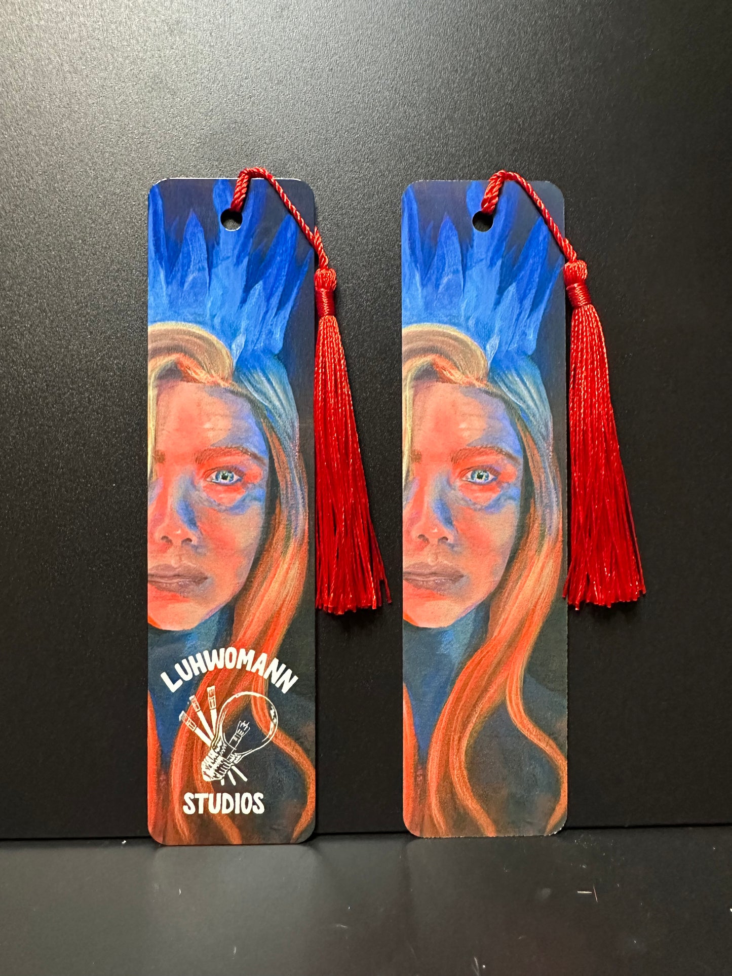 Marcapáginas de letra grande "Fire Queen"