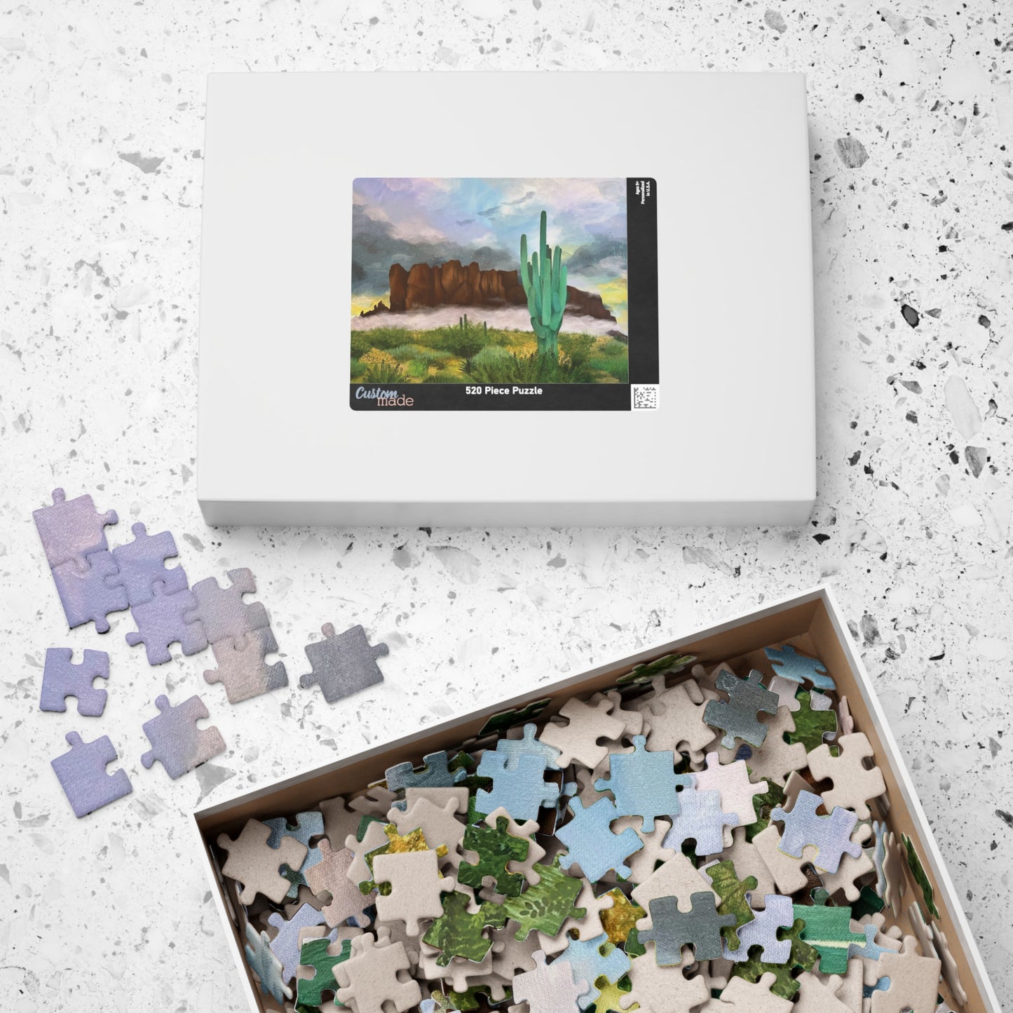 “Sunrise Storm Over the Superstitions” Puzzle (110, 252, 520, 1014-piece)