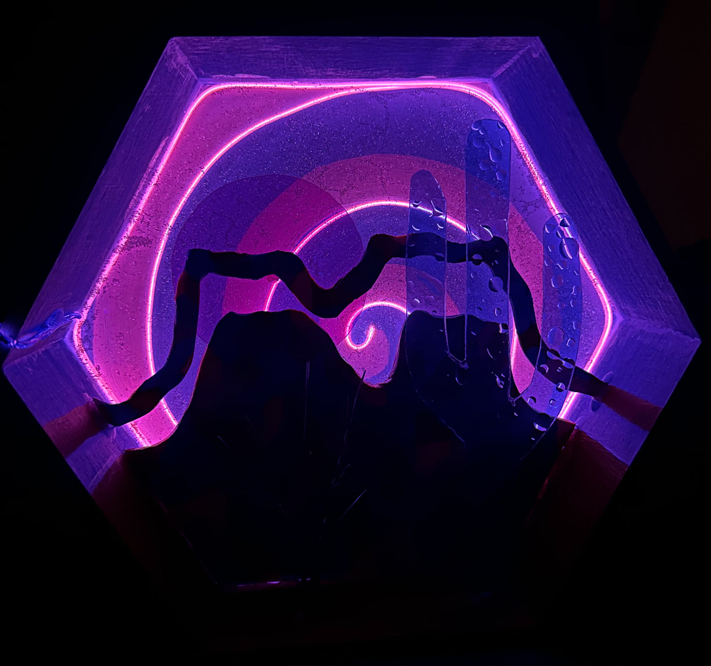 “Painted Desert” Illuminated Shadowbox