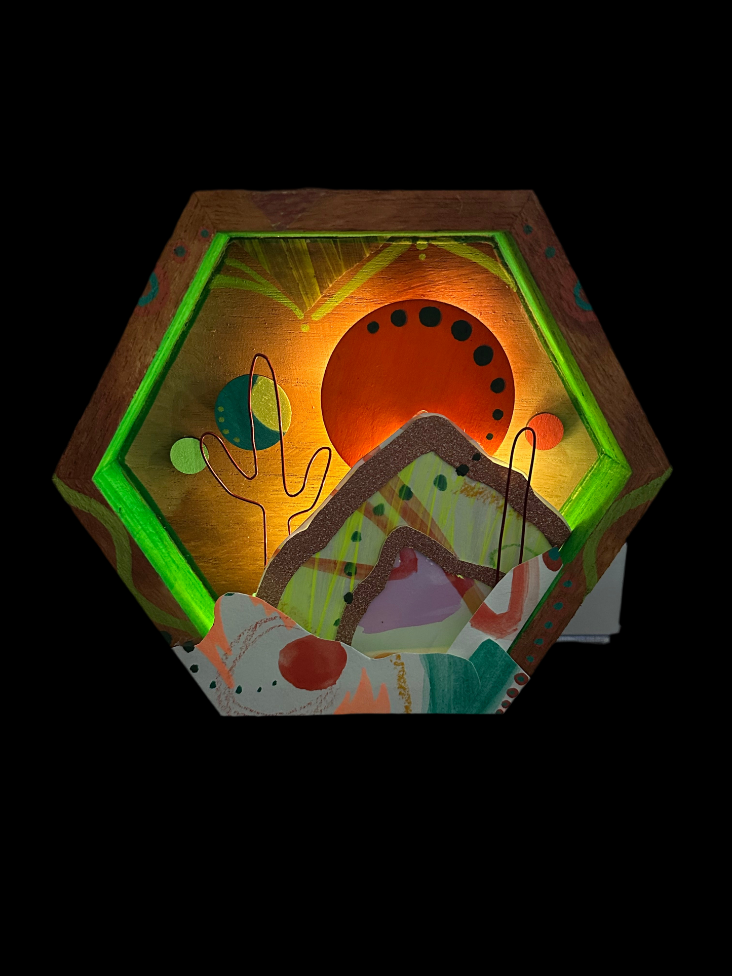 “Rainbow Desert” Illumination Shadowbox