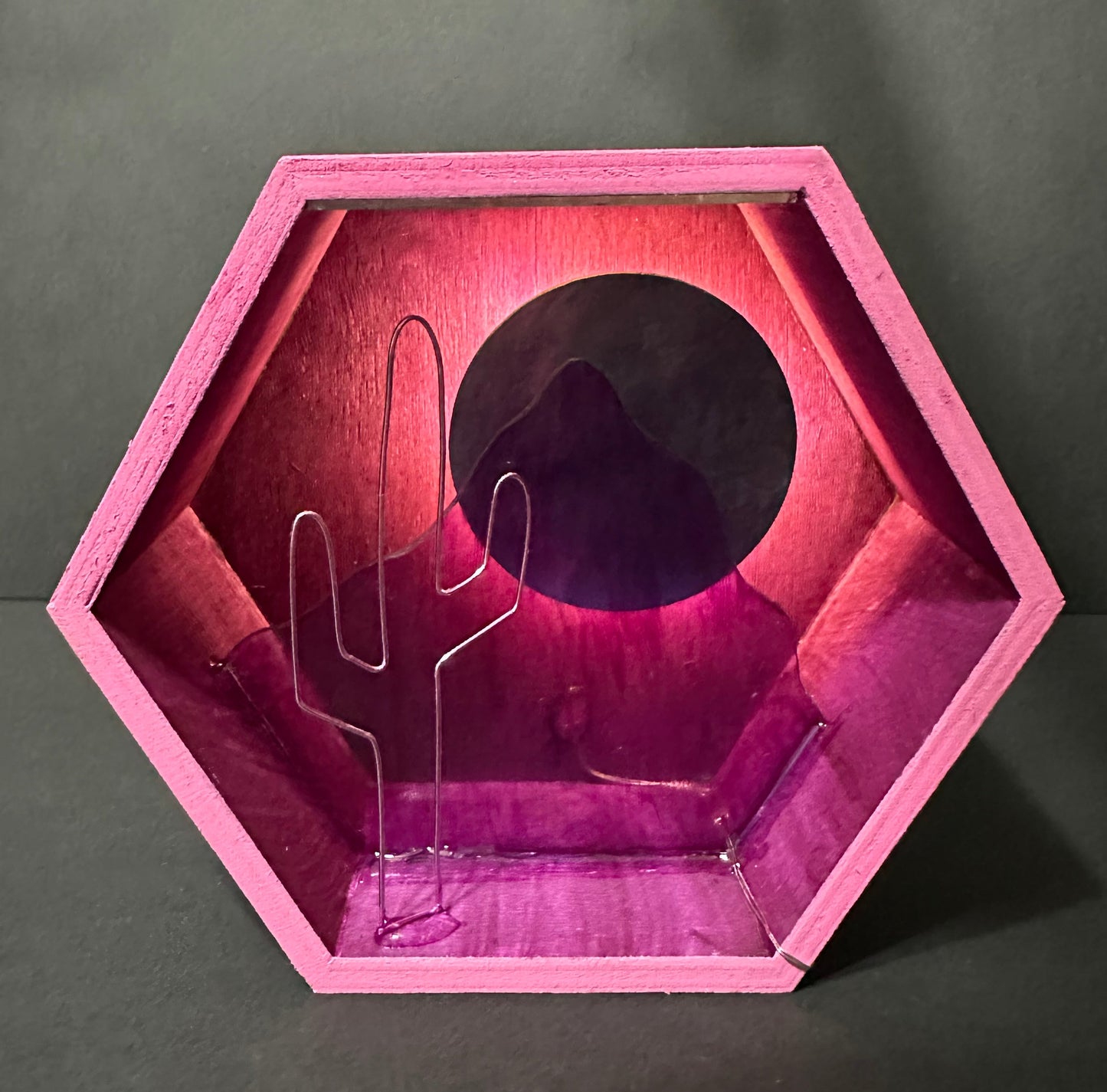 “Purple Haze” Illuminated Shadowbox