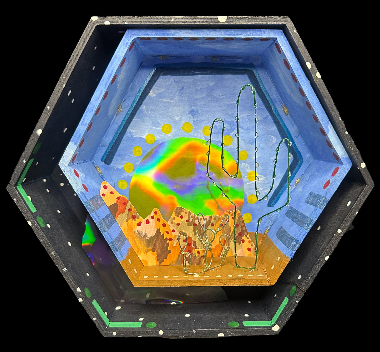 “Night and Day” Illuminated Shadowbox