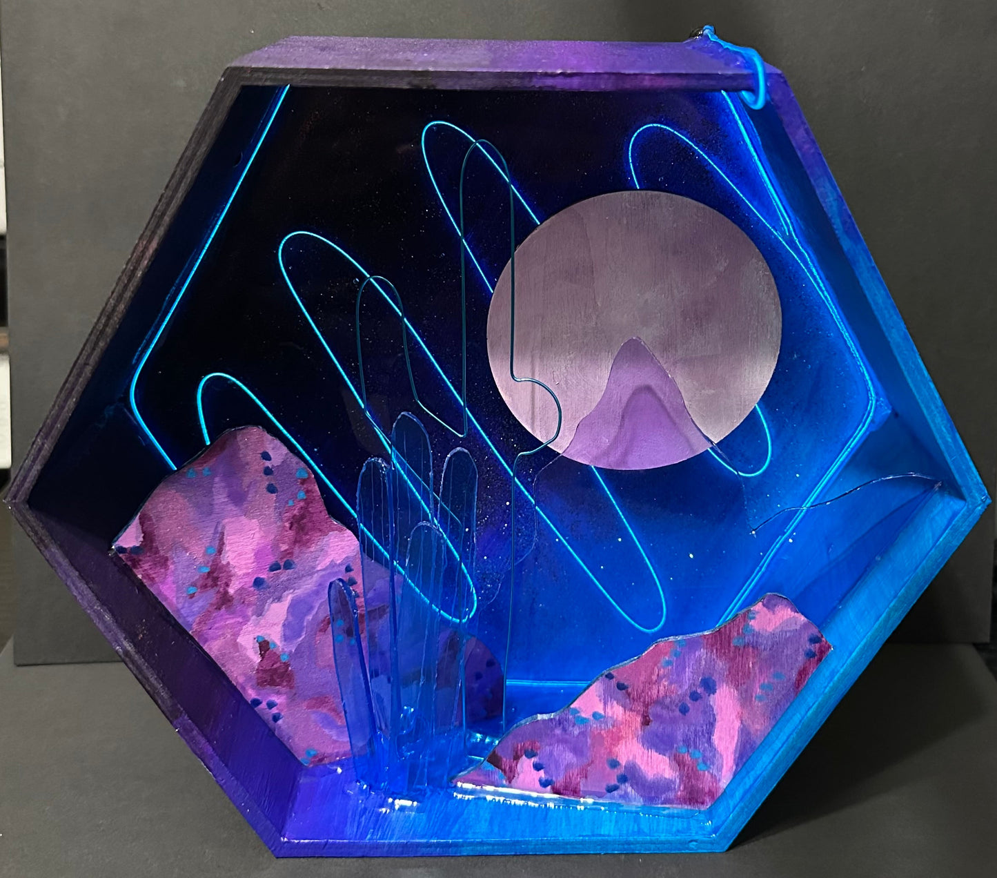 “Cool Desert” Illuminated Shadowbox