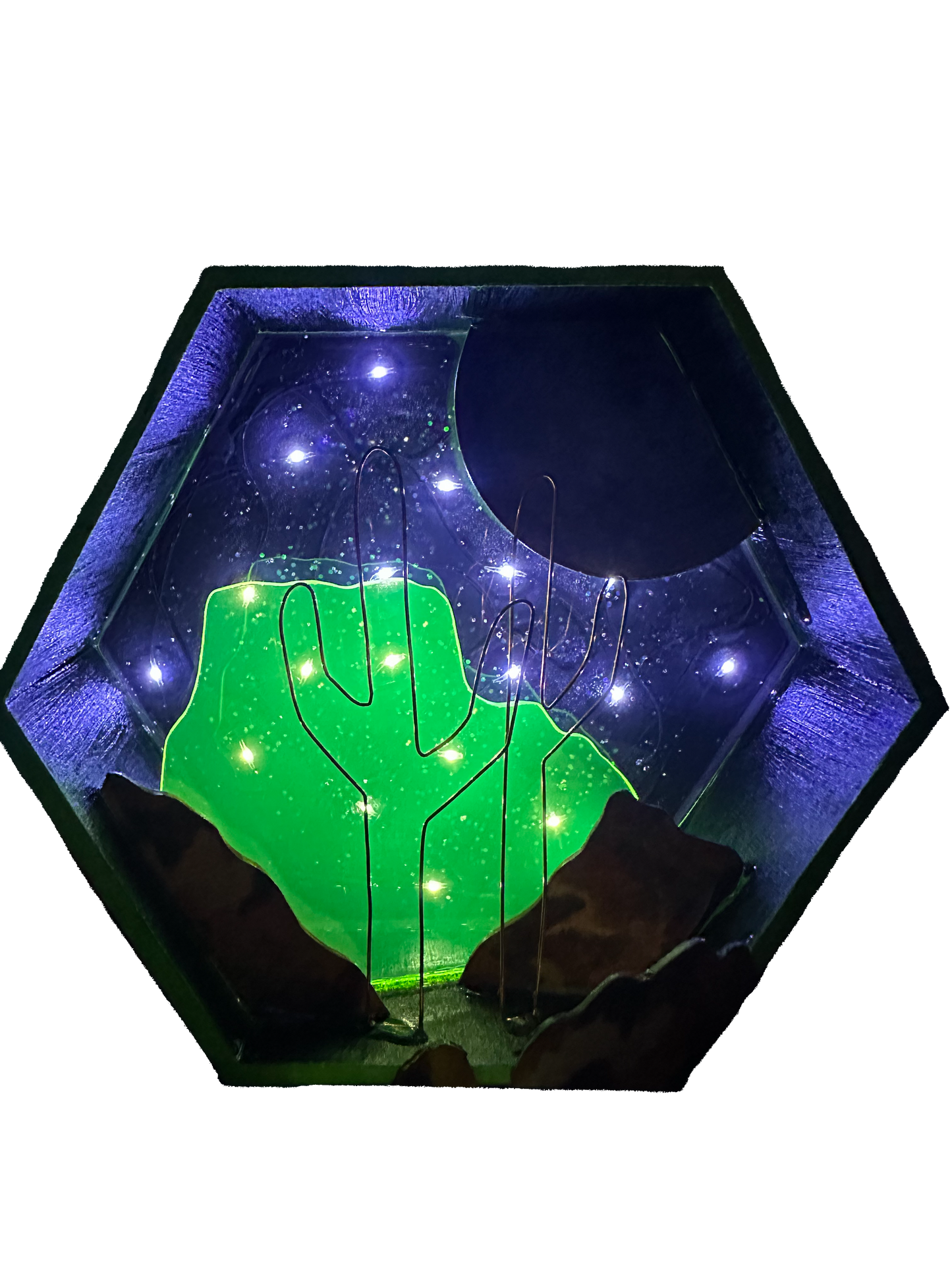 “Electric Copper” Illuminated Shadowbox