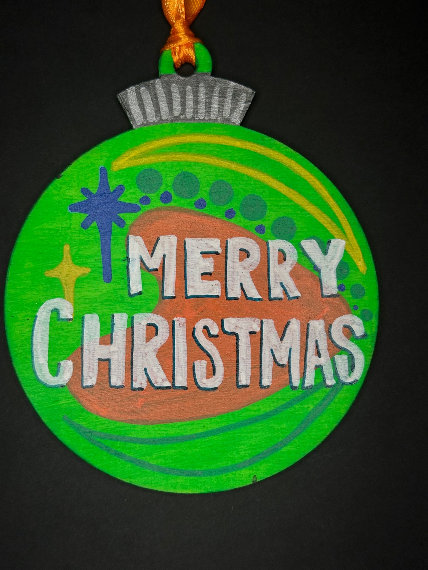 Atomic Merry Christmas Ornament