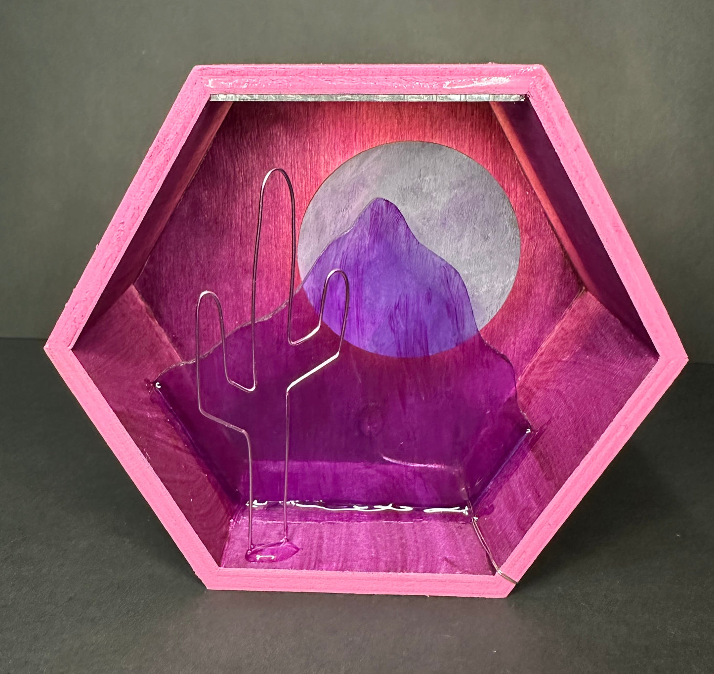 “Purple Haze” Illuminated Shadowbox