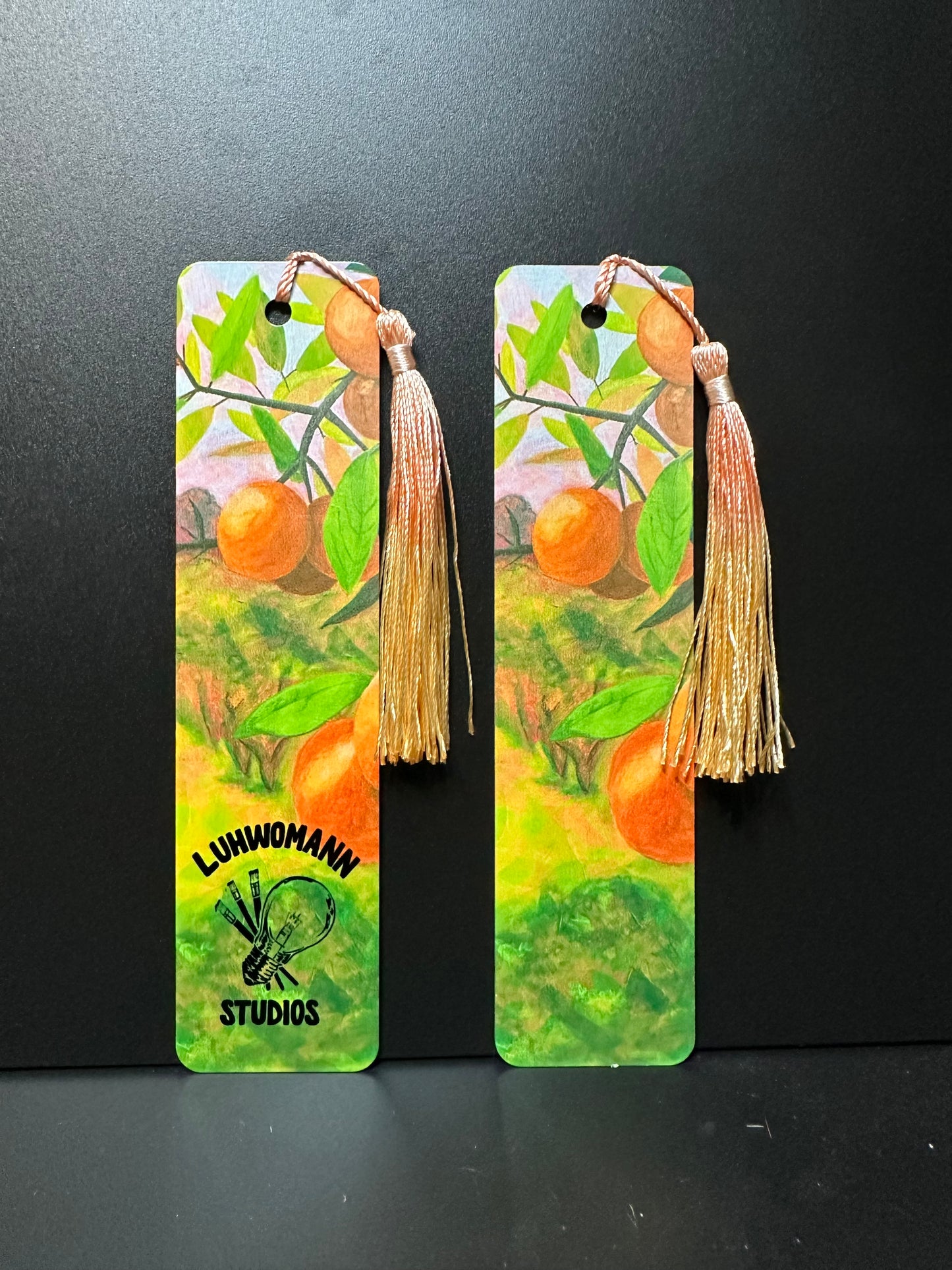 Marcapáginas de letra grande "Orange Grove"