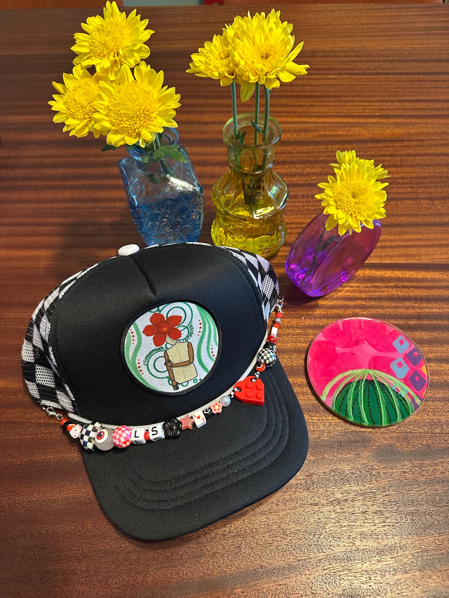 Black Check Trucker