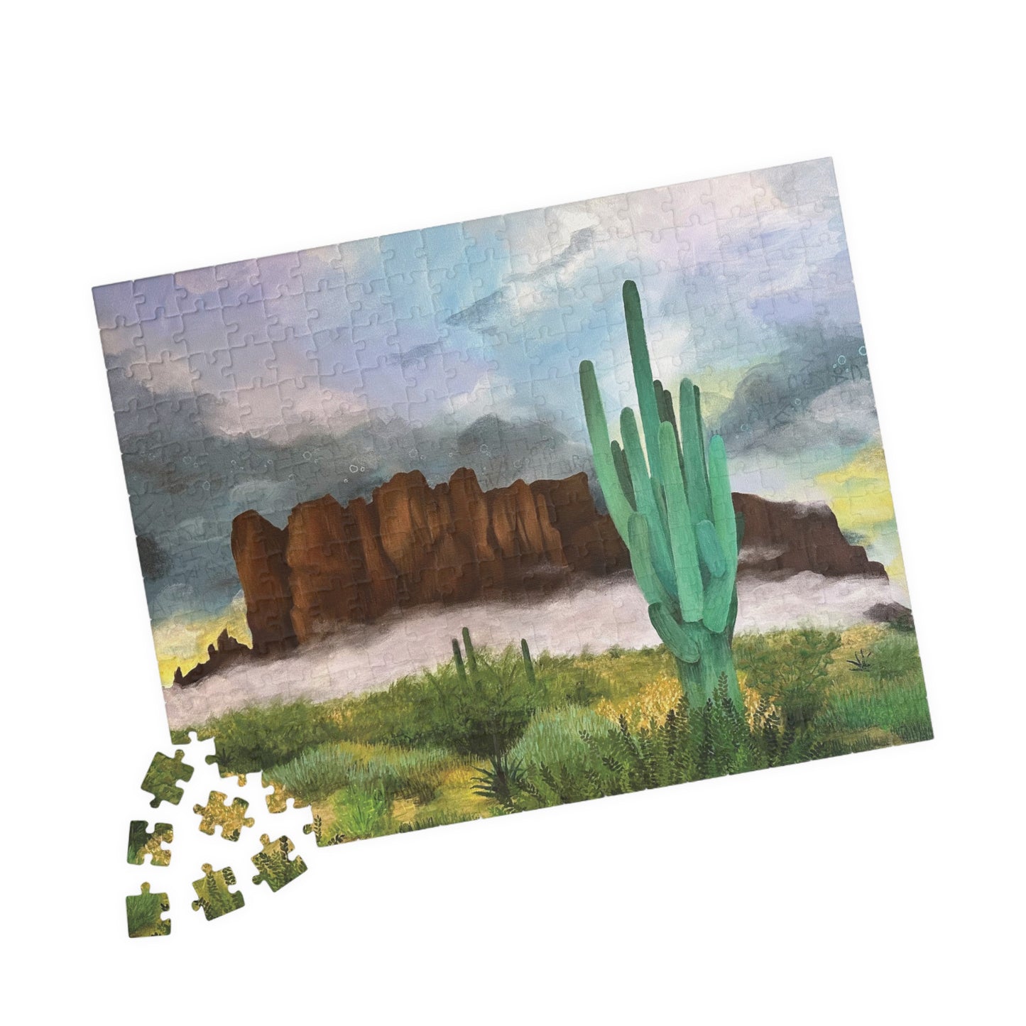 “Sunrise Storm Over the Superstitions”  Puzzle (110, 252, 520, 1014-piece)