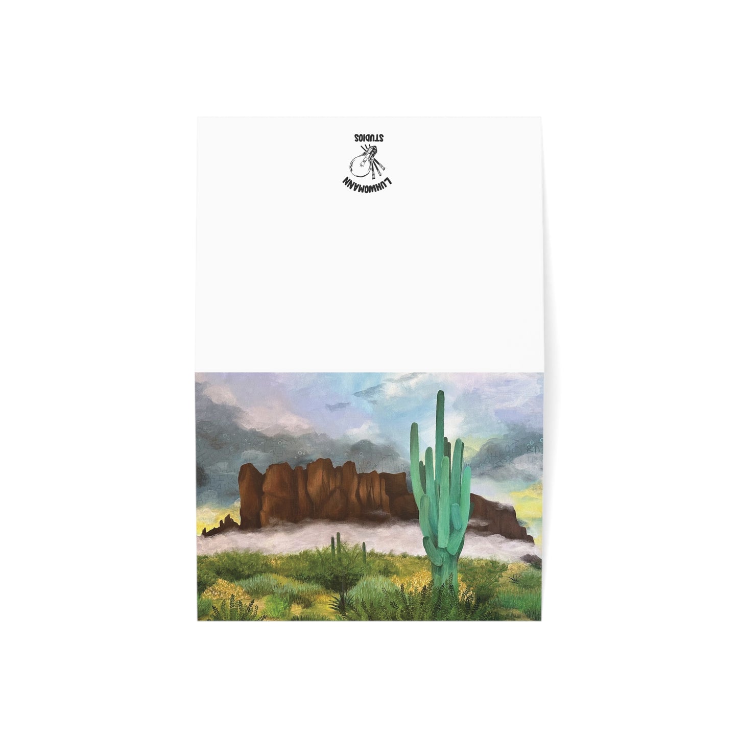 “Sunrise Storm Over the Superstitions” Greeting Cards (1, 10, 30, and 50pcs)