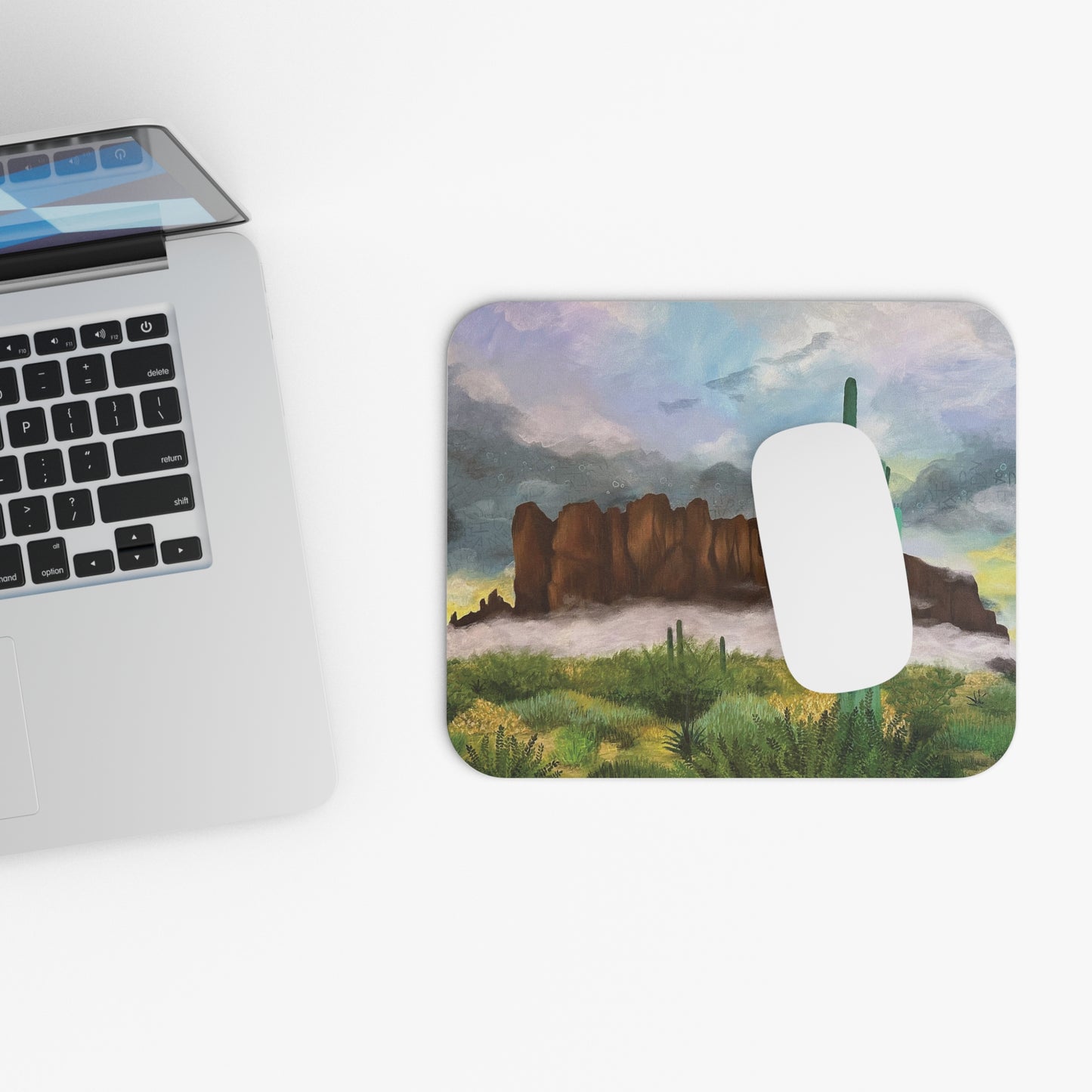 “Sunrise Storm Over the Superstitions” Mousepad