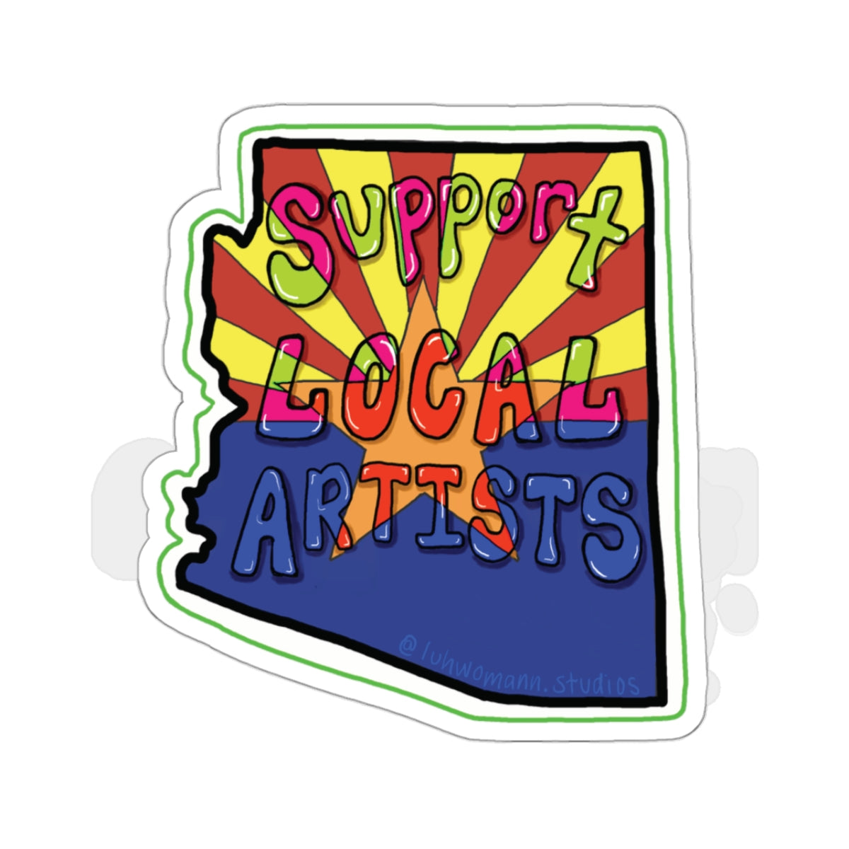 Support Local Artists Stickers