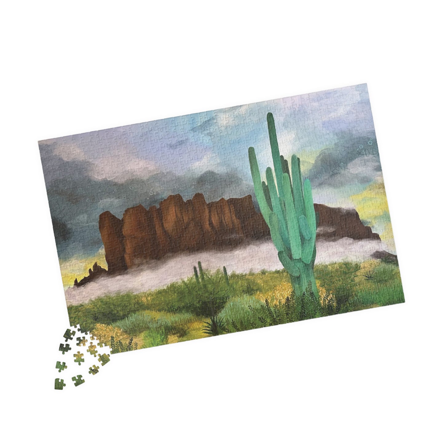 “Sunrise Storm Over the Superstitions”  Puzzle (110, 252, 520, 1014-piece)