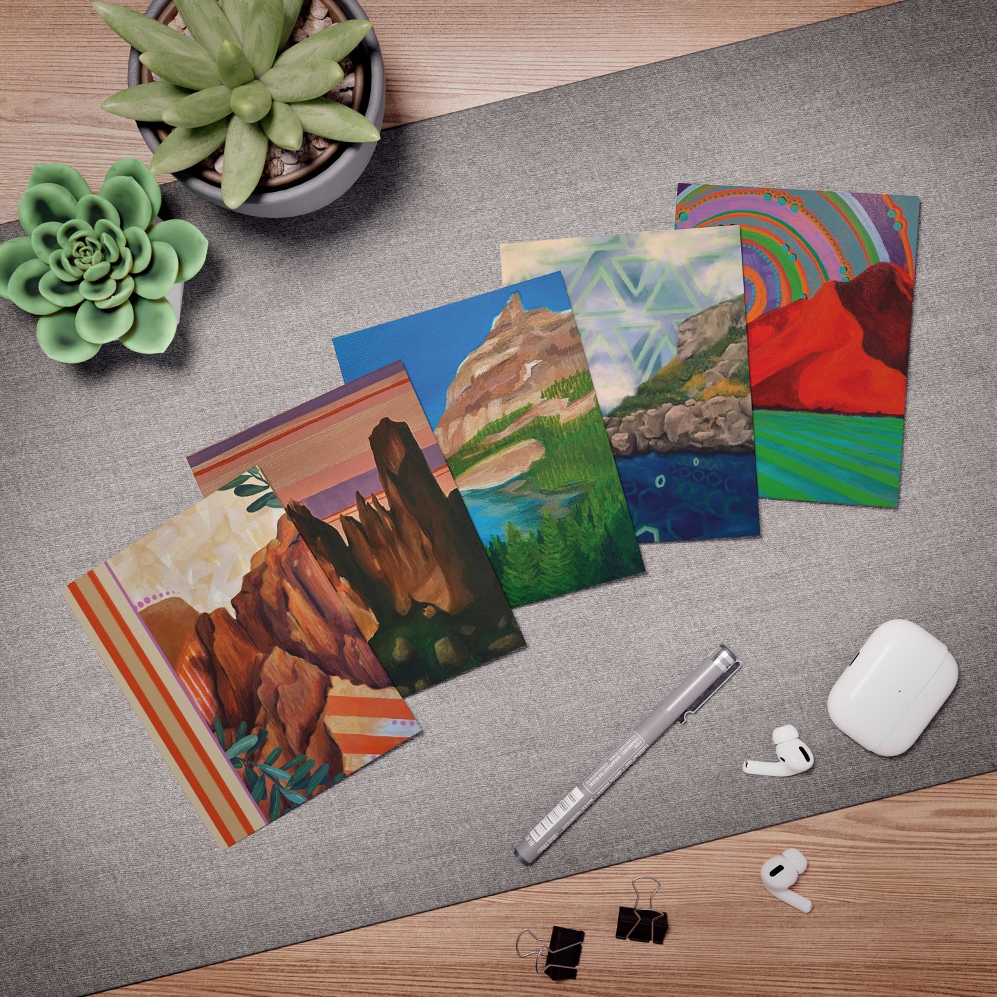 Mountains Multi-Design Greeting Cards (5-Pack)