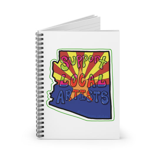 Support Local Artists Notebook - White