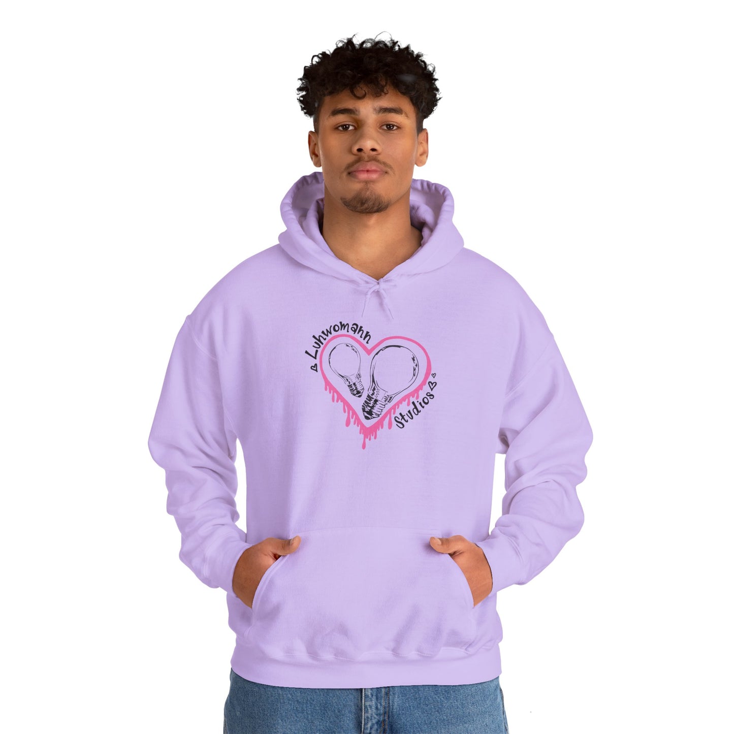 Black and Pink Drip Hoodie