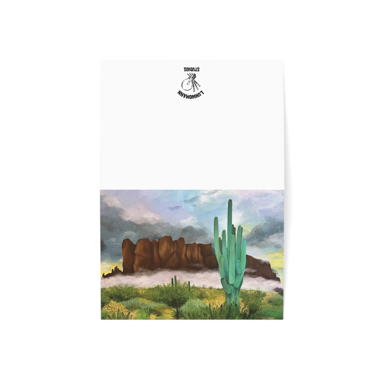 “Sunrise Storm Over the Superstitions” Greeting Cards (1, 10, 30, and 50pcs)