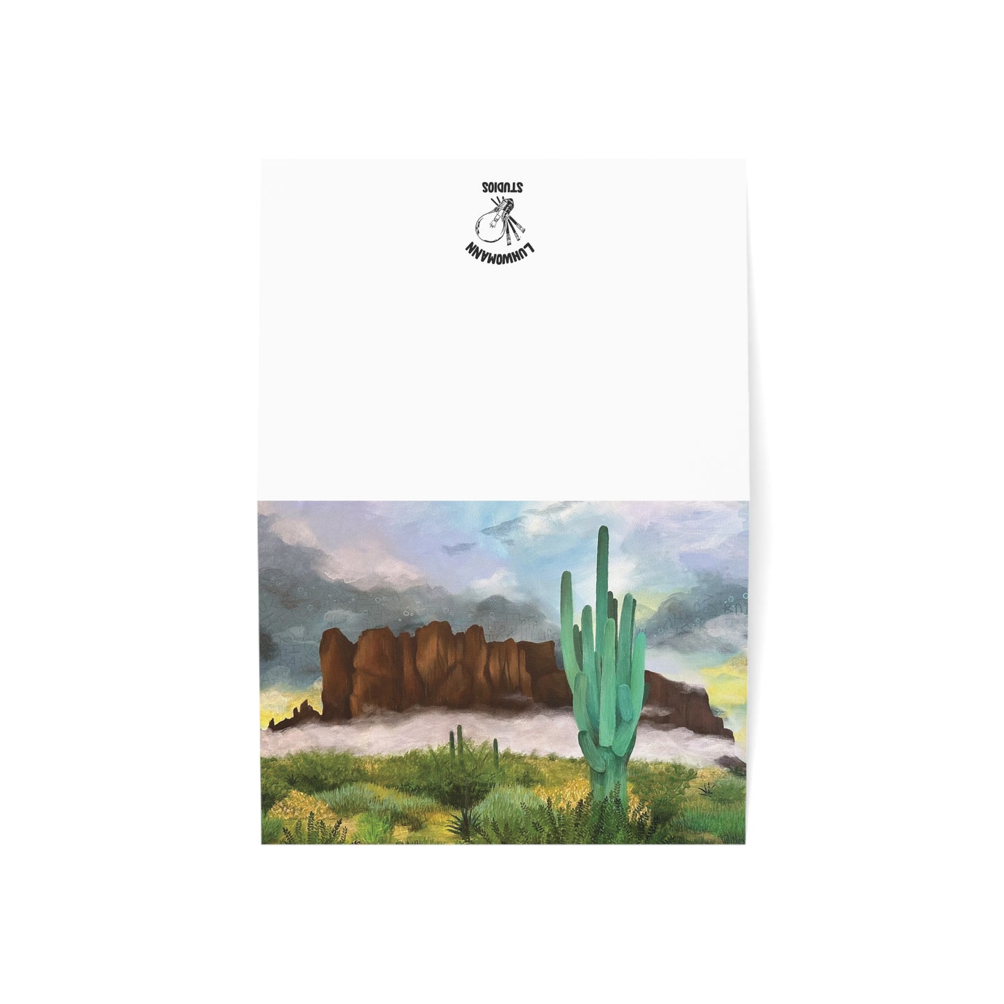 “Sunrise Storm Over the Superstitions” Greeting Cards (1, 10, 30, and 50pcs)