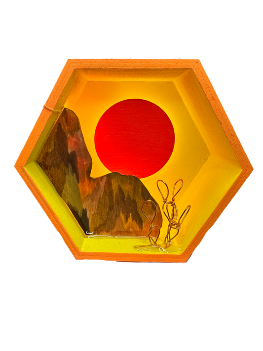 “Ombre Light” Illuminated Shadowbox