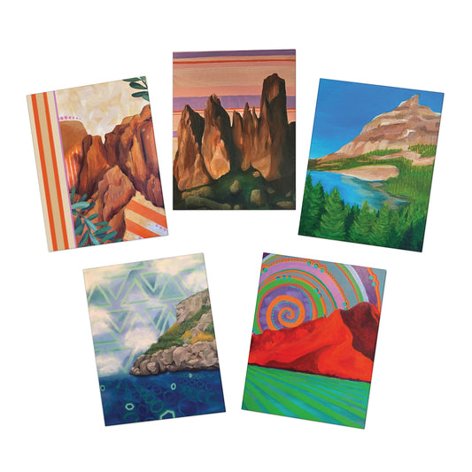 Mountains Multi-Design Greeting Cards (5-Pack)