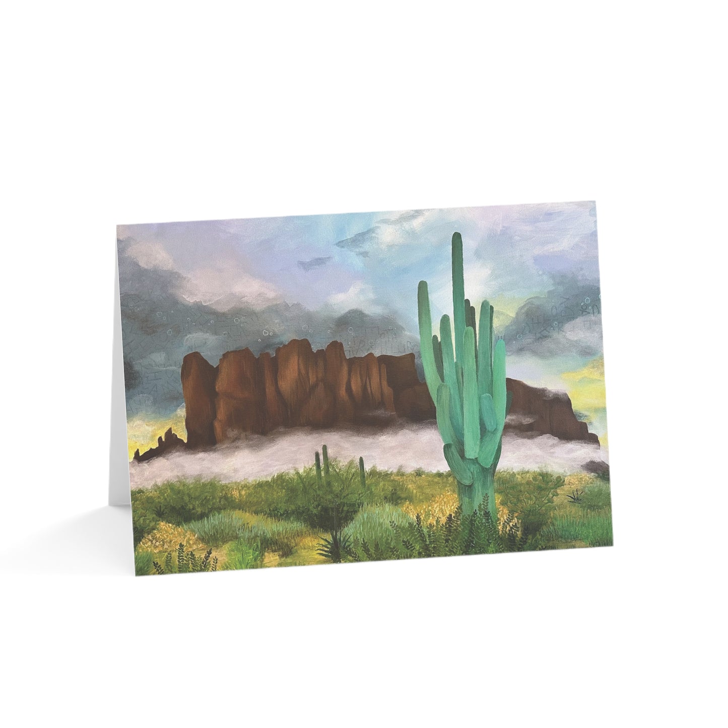 “Sunrise Storm Over the Superstitions” Greeting Cards (1, 10, 30, and 50pcs)