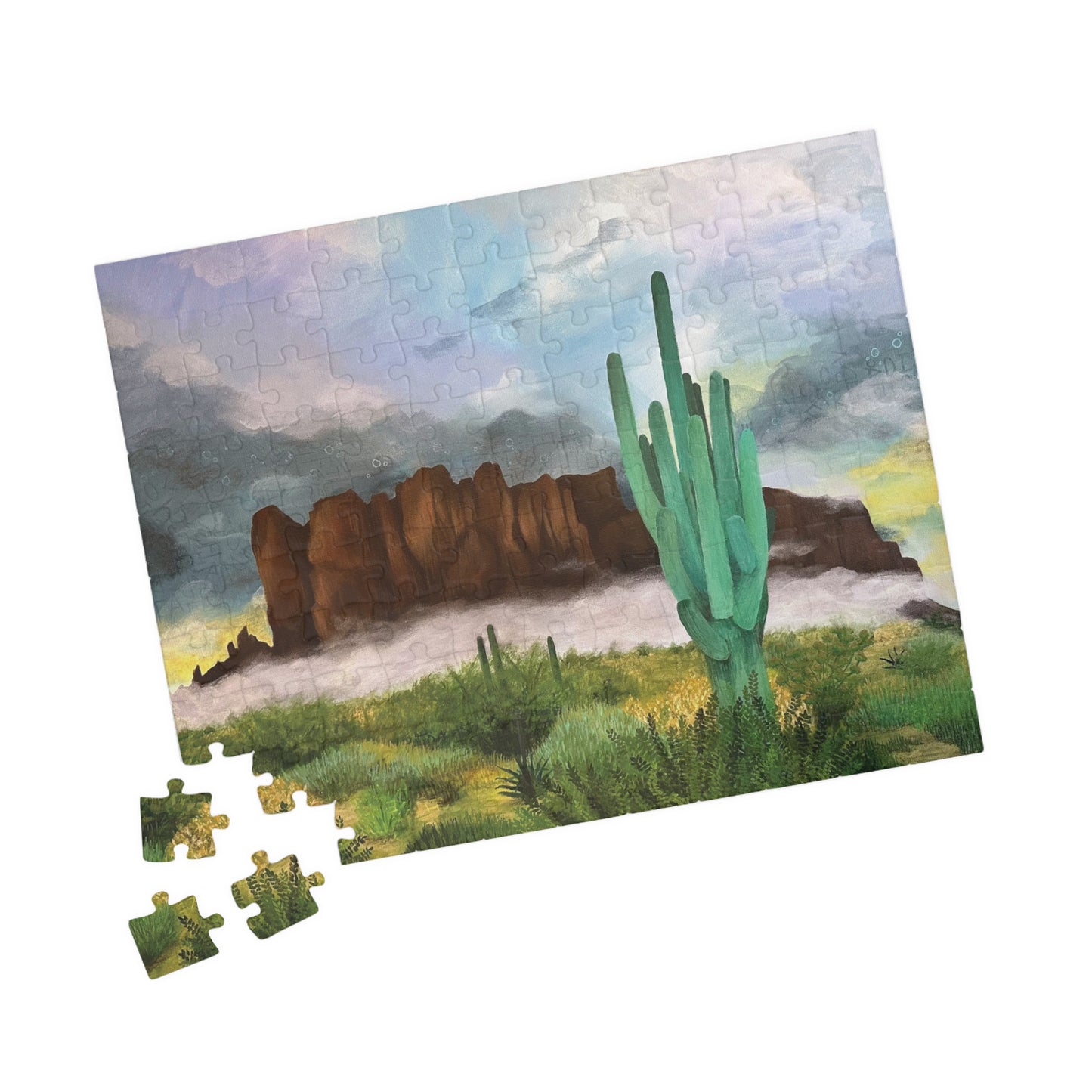 “Sunrise Storm Over the Superstitions”  Puzzle (110, 252, 520, 1014-piece)