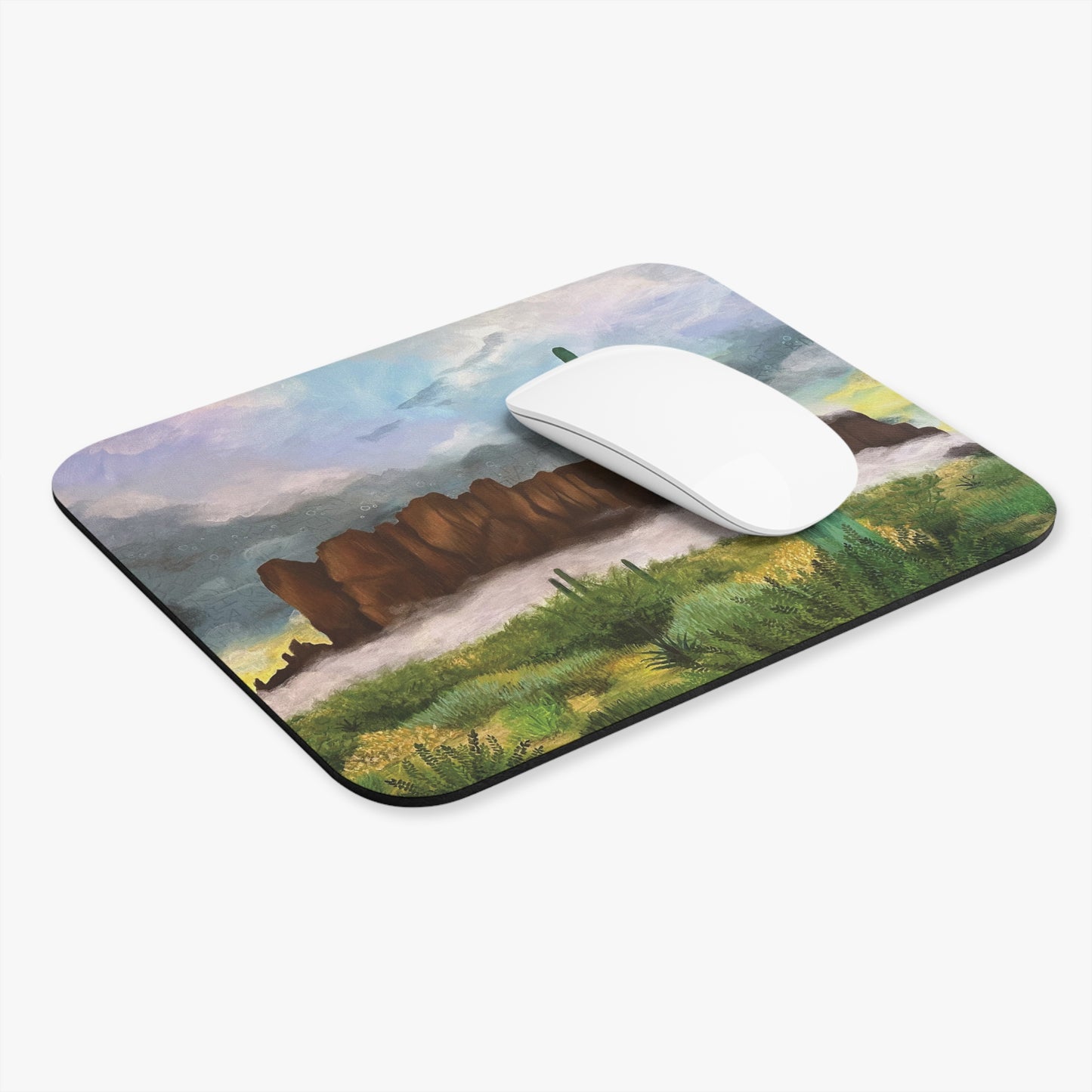 “Sunrise Storm Over the Superstitions” Mousepad