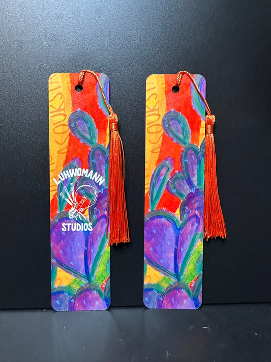 "Atardecer en Arizona" Marcapáginas de letra grande