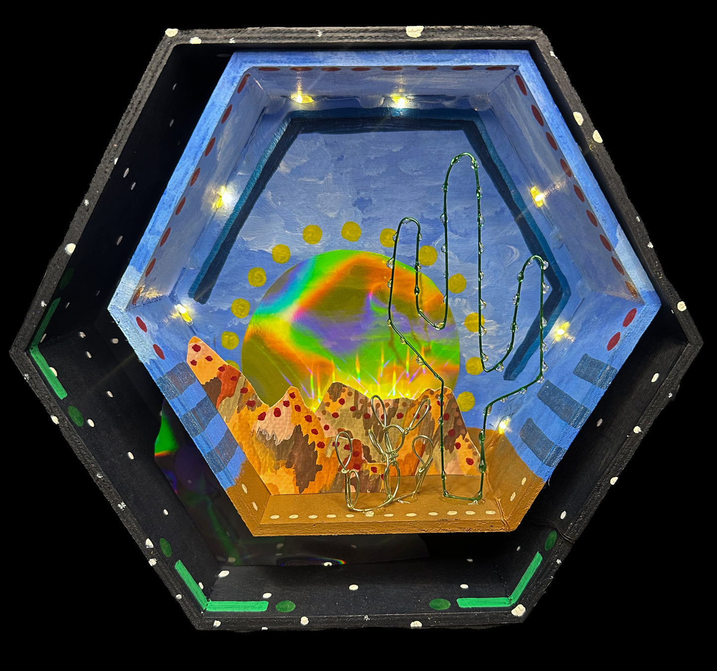 “Night and Day” Illuminated Shadowbox