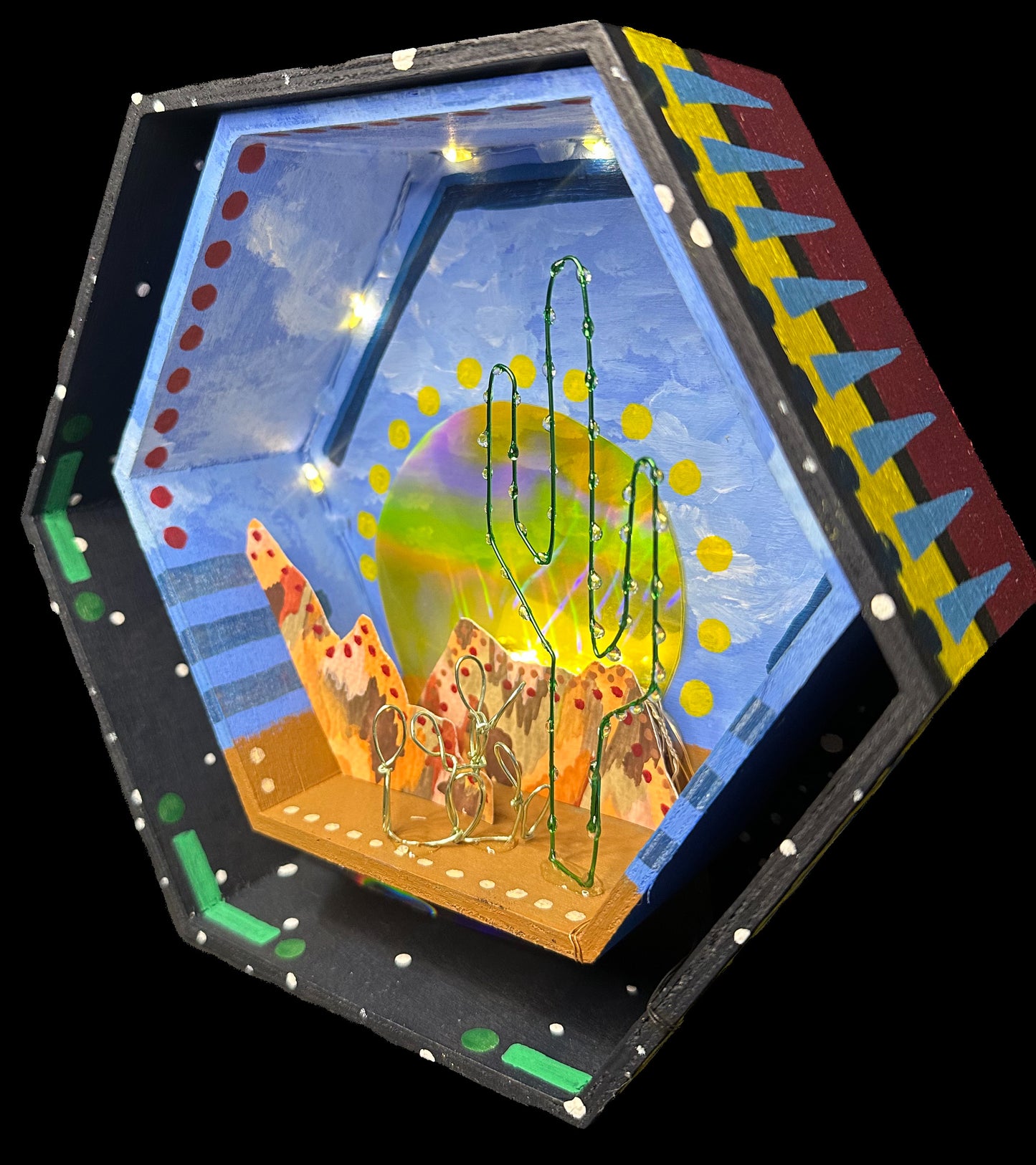 “Night and Day” Illuminated Shadowbox