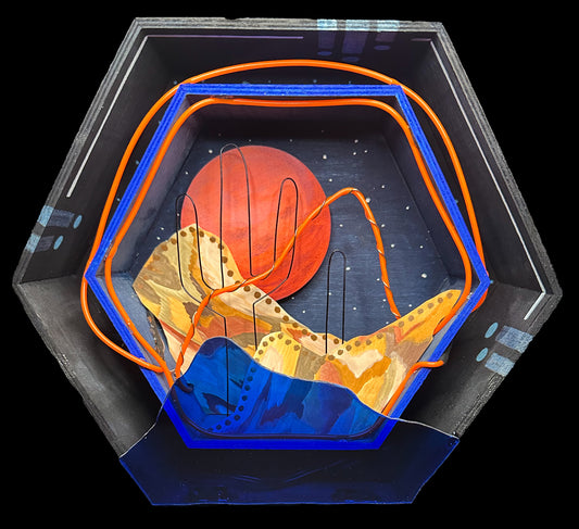 “Final Frontier” Illuminated Shadowbox