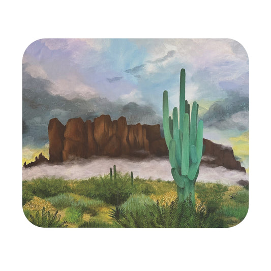 “Sunrise Storm Over the Superstitions” Mousepad