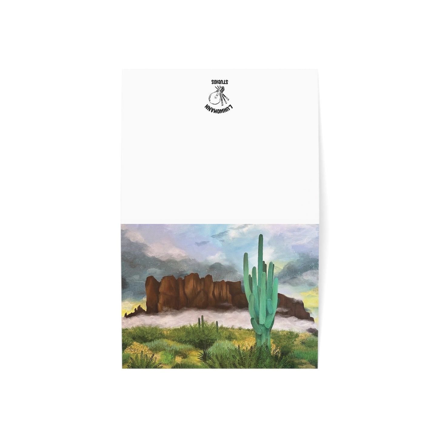 “Sunrise Storm Over the Superstitions” Greeting Cards (1, 10, 30, and 50pcs)