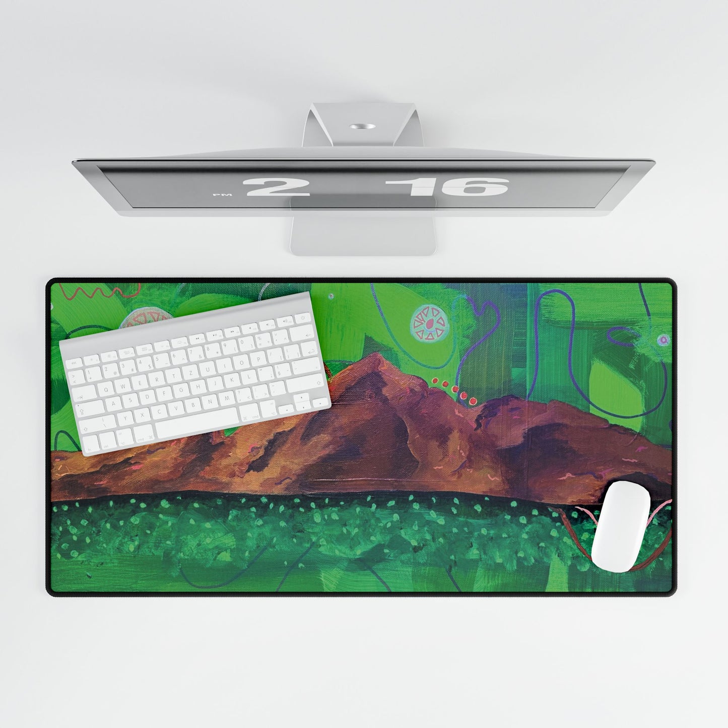 “Camelback in Green” Desk Mat