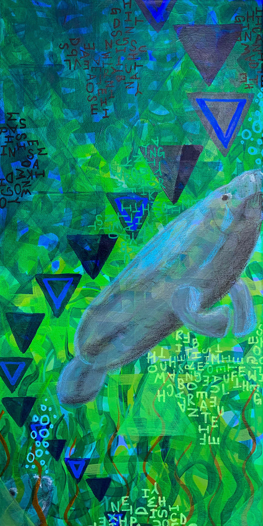 “Manatee” Open Edition Print 5” x 10”
