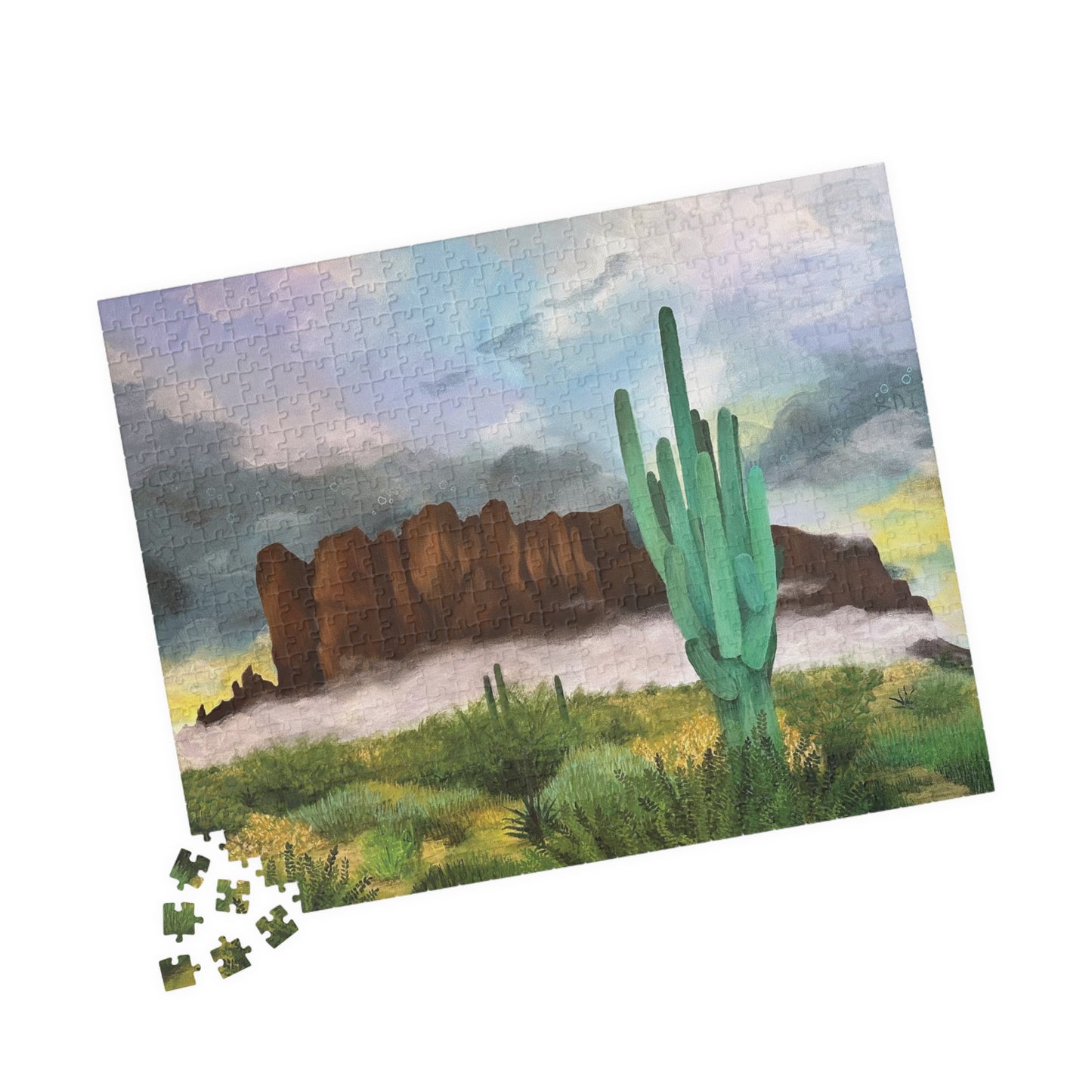 “Sunrise Storm Over the Superstitions”  Puzzle (110, 252, 520, 1014-piece)