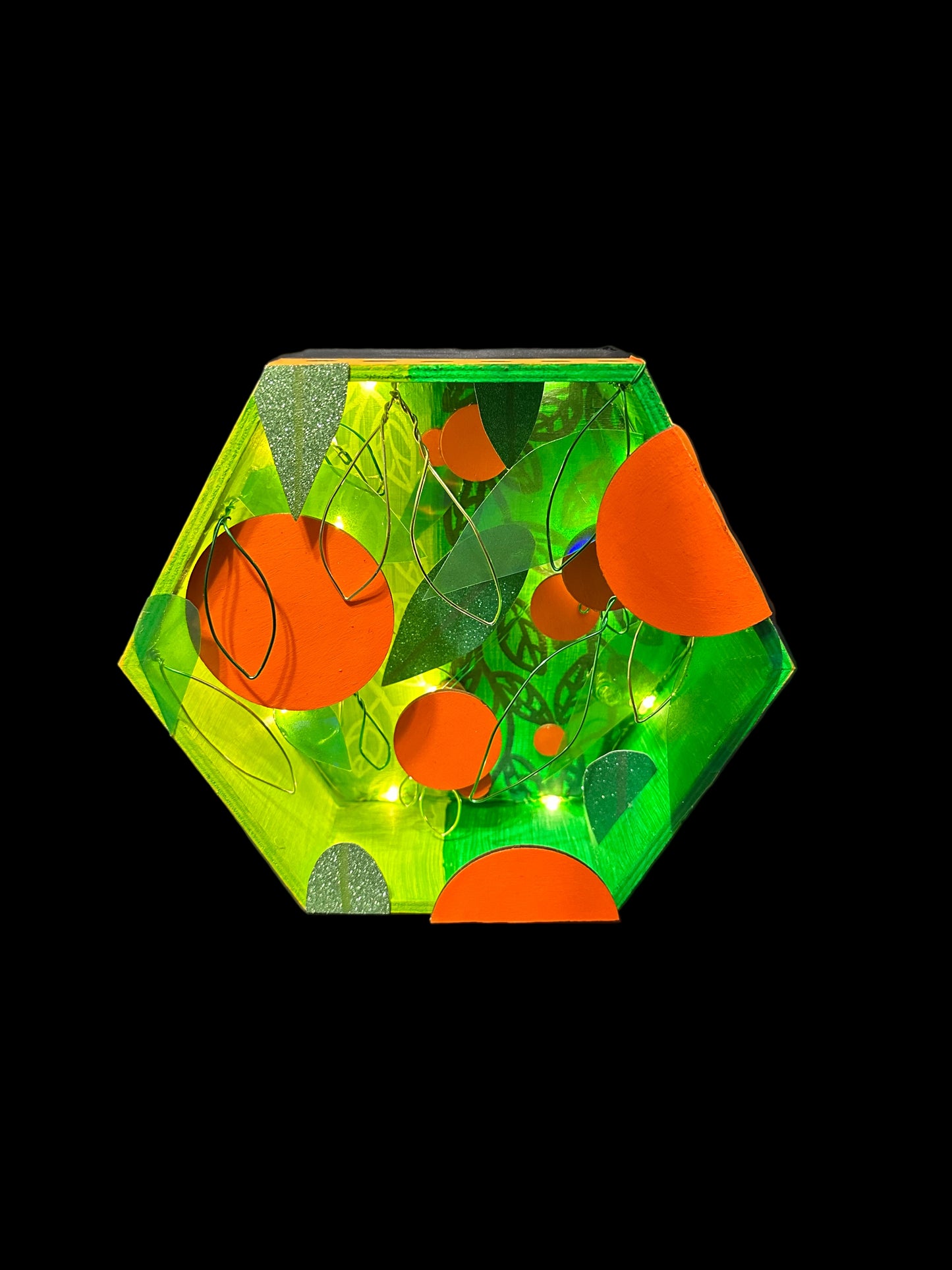 “Oranges” Illuminated Shadowbox