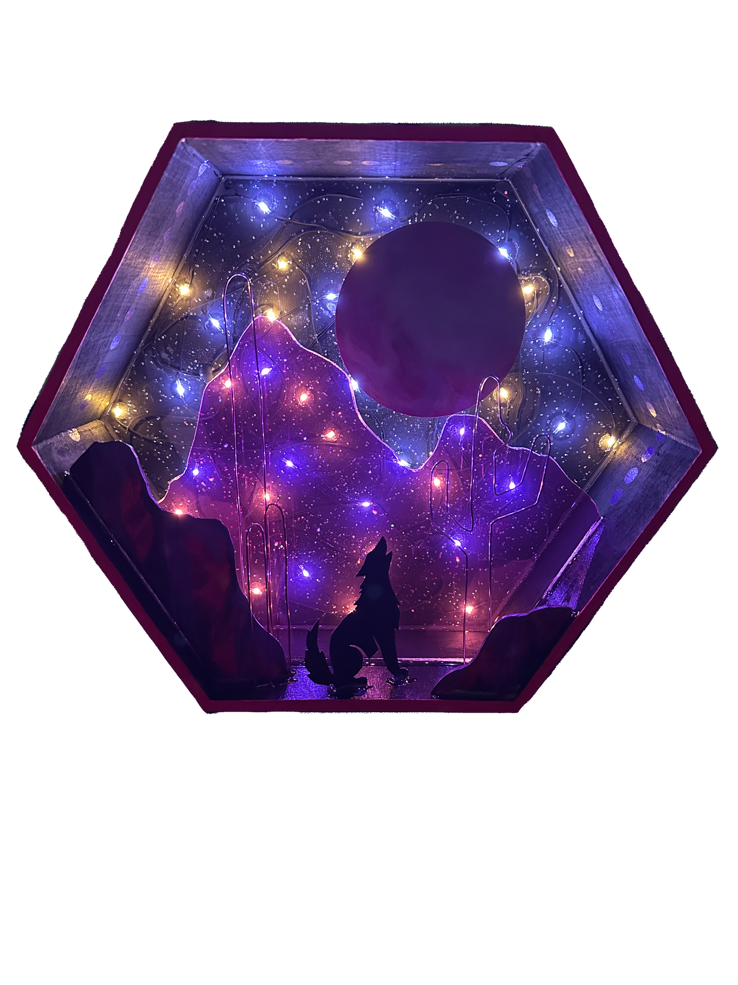 “Howl” Illuminated Shadowbox