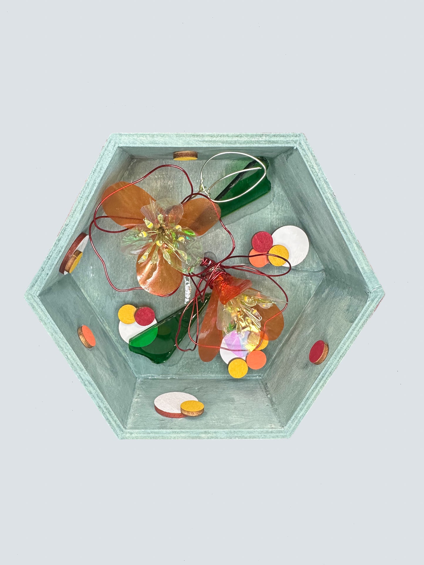 Caja de luz de flores delicadas