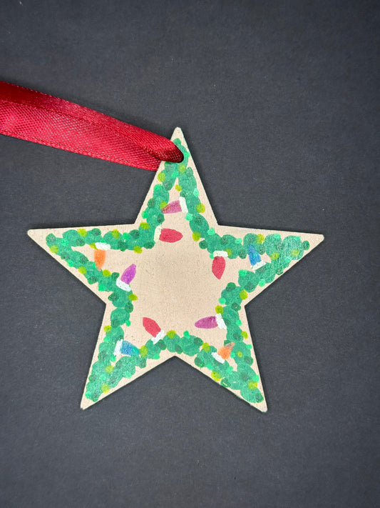 Wreath Star Ornament