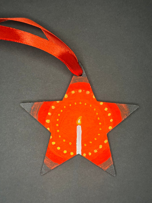 Candle Star Ornament
