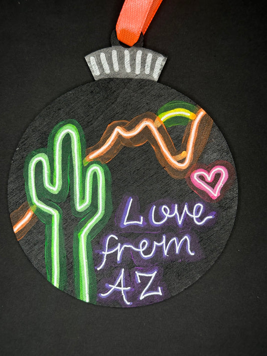 Neon Love From AZ Ornament