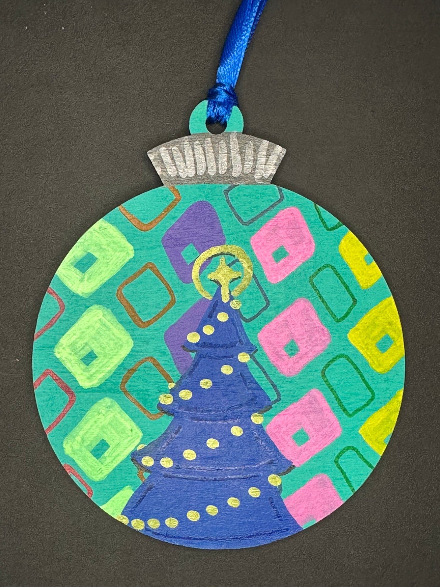 Mid Century Christmas Tree Ornament