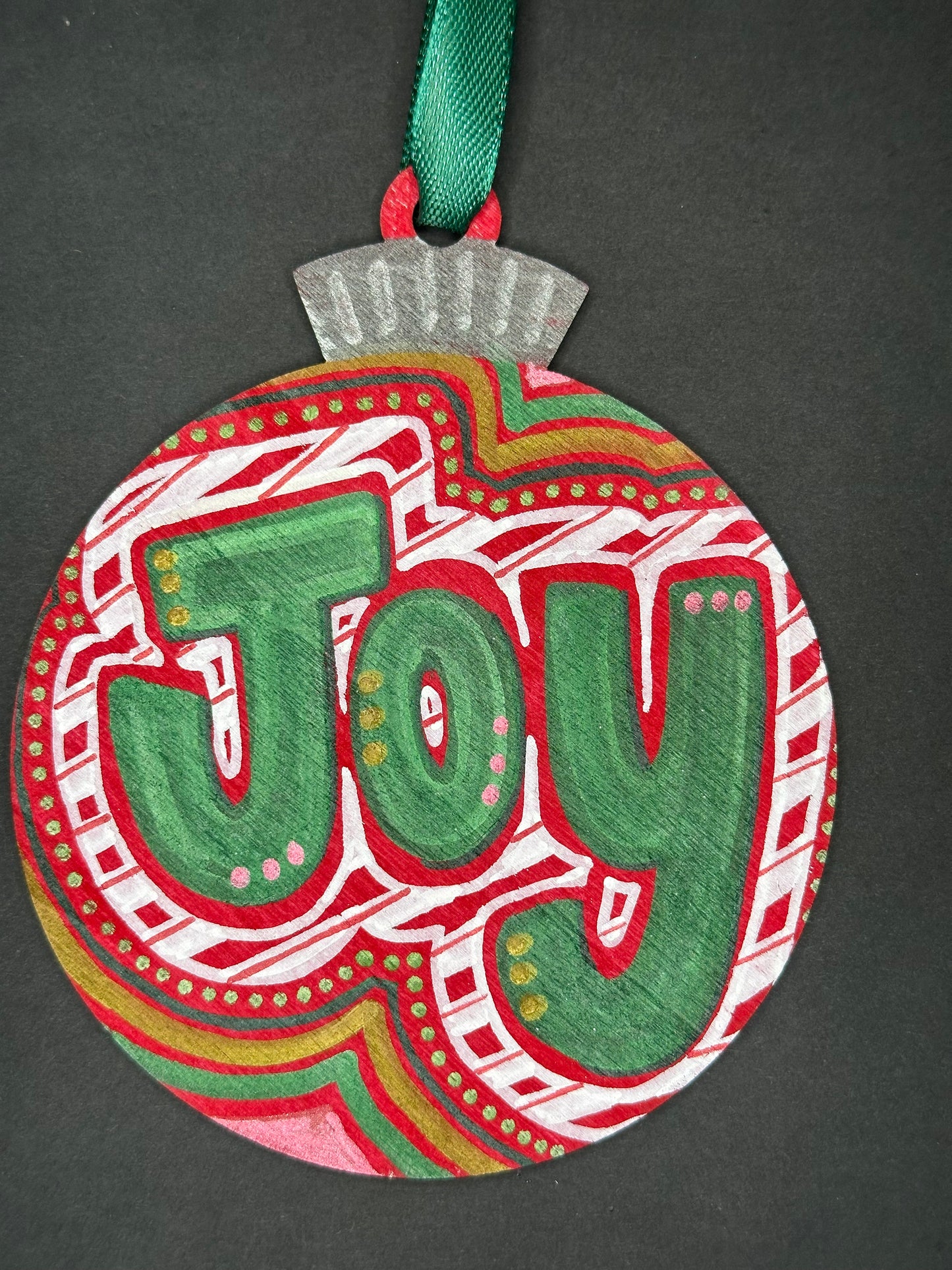 Joy Ornament Green